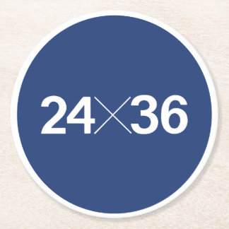 35mm Filmsensor Maat - 24x36 Ronde Kartonnen Onderzetter