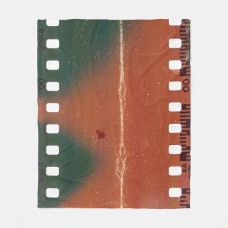 35mm filmstrip start, coole krassen. fleece deken