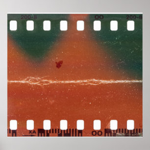 35mm filmstrip start, coole krassen. poster