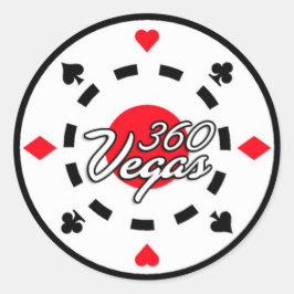 360 Vegas Chip Logo Sticker