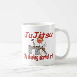 363 JuJitsu denkende artistieke cartoon Koffiemok