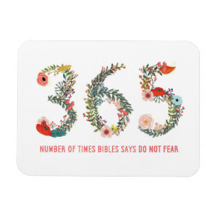 365 keer, maak je geen zorgen, Poster voor Floral Magneet