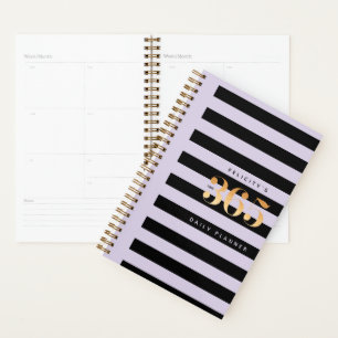 365 Planificateur quotidien Chic Gold Lilac & Bl