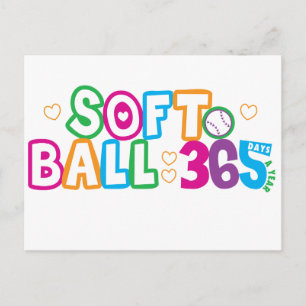 365 Softball Briefkaart