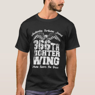 366th Fighter Wing Fortune staat de Brave Mounta v T-shirt