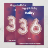36 ans Joyeuse carte d'anniversaire (Devant / Derrière)