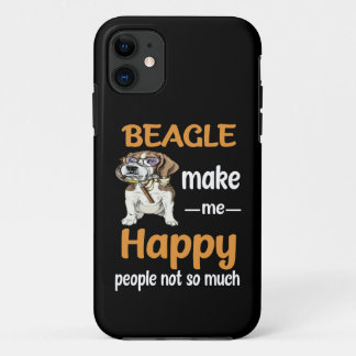 36 Beagle maak me gelukkig iPhone 11 Hoesje