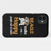 36 Beagle maak me gelukkig Case-Mate iPhone Case (Achterkant (horizontaal))
