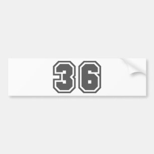 36 BUMPERSTICKER