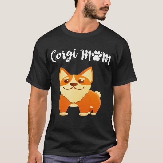 36 Corgi Mom T-shirt (Voorkant)