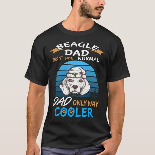 36 Dad Beagle Dad Cooler T-shirt (Voorkant)
