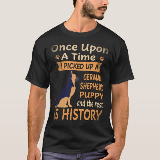 36 Eens Pakte Ik Een Duitse Herder Op T-shirt