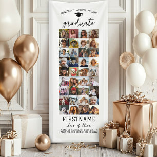 36 Foto Collage Afstuderen Modern Minimaal Wit Spandoek