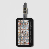 36 Fotocollage Voeg je eigen groet toe Bagagelabel (Voorkant (verticaal))