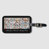 36 Fotocollage Voeg je eigen groet toe Bagagelabel (Voorkant (horizontaal))