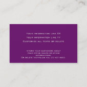 36 Fraise couleur Carte de visite moderne professi (Dos)