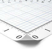36 "Grid Naaipatroon Rok Drafting Guide Poster (Hoek)