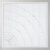 36 "Grid Naaipatroon Rok Drafting Guide Poster (Voorkant)