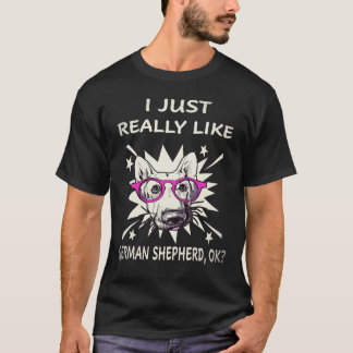 36 Ik vind Duitse Herders echt leuk OK Duitse Herd T-shirt