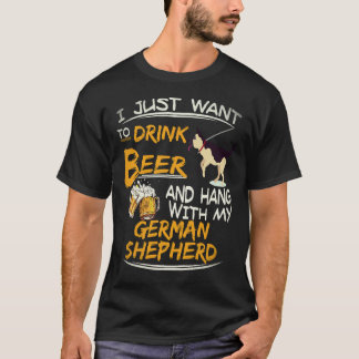 36 Ik wil gewoon bier drinken en met mijn kiem han T-shirt