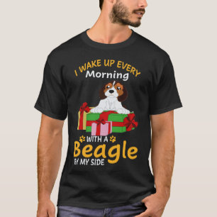 36 Ik word elke ochtend wakker met een Beagle naas T-shirt
