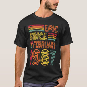 36 jaar oud epic sinds februari 1987 36th Birthda T-shirt