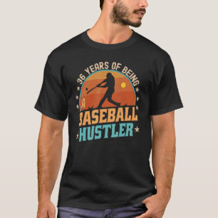 36 jaar oude Baseball Rookie Player 36e verjaardag T-shirt