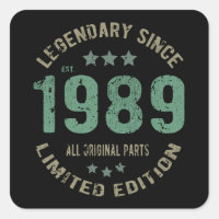 36 jaar oude Bday 1989 Legend 36ste verjaardag cad