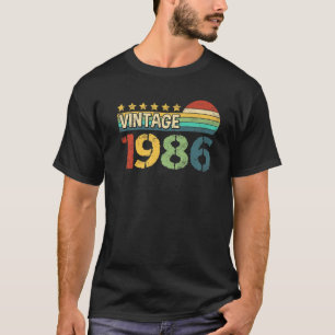 36 jaar oude geschenken 1986 36e verjaardag t-shirt