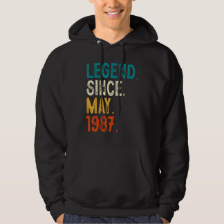 36 jaar oude legende sinds mei 1987 36e verjaardag hoodie