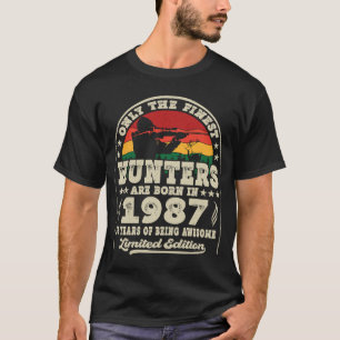 36 jaar Oude Ouderjagers Vintage 1987 36th T-shirt