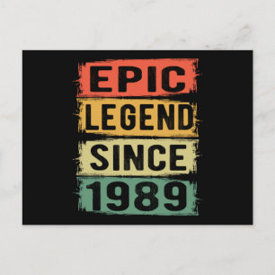36 Jaar Oude Verjaardag Epische Legende 36e Verjaa Briefkaart