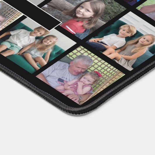 36 Photo Collage - 4 rangées 9 colonnes - noir (Coin)