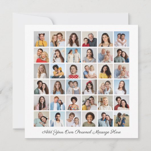 36 Photo Collage Ajoutez Votre Propre Carte Plat D (Devant)