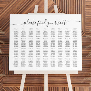 36 Tafels Groot Vind Je Plaats Zitplaatsindeling Poster