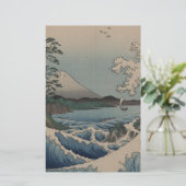 36 Uitzicht van de berg Fuji 富 十 六 景, Hiroshige Briefpapier (Staand voorkant)