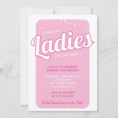 36 verjaardagsuitnodiging Girly Sparkle Kaart (Voorkant)