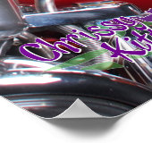 36 x24-inch Chrissy Kittens Red Motorcyle Poster (Hoek)