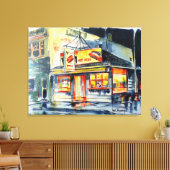 36"x28" Sur Toile Rouge Hot Ranch Aquarelle Impres (Insitu(Salon))