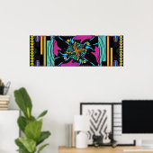 36 x 12-inch EPD: Lemurian Rainbow Light Bridge Poster (Thuiskantoor)