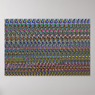 36 x 24 inch "onzichtbaar" 3D-Poster van Magic Eye Poster