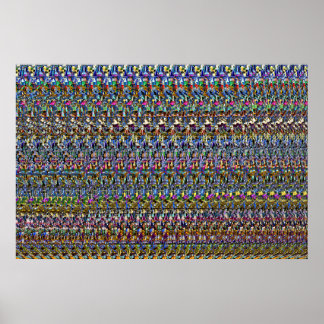 36 x 24 inch "onzichtbaar" 3D-Poster van Magic Eye Poster