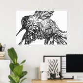 36" x 24", Papier Affiche de Valeur (Mat) (Bureau à domicile)