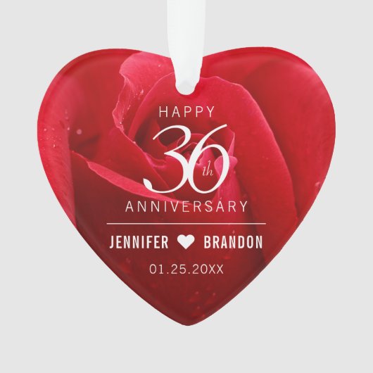 36e anniversaire de la Mariage Rose (devant)