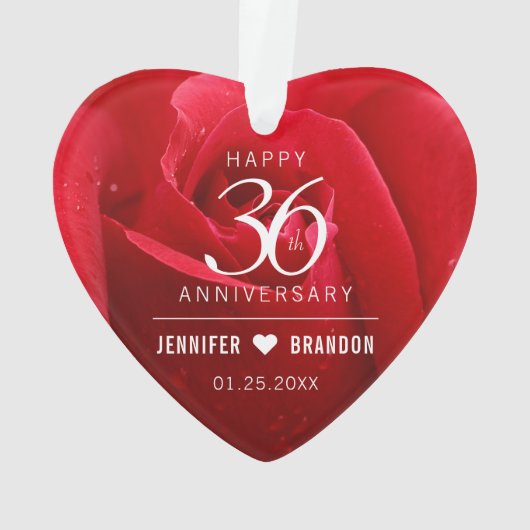 36e anniversaire de la Mariage Rose (dos)