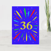 36e carte d'explosion d'anniversaire (Devant)