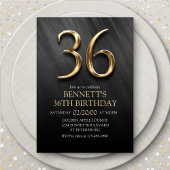 36e Invitation d'anniversaire
