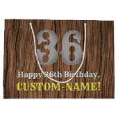 36e verjaardag: Country Western geïnspireerd uiter Groot Cadeauzakje (Achterkant)