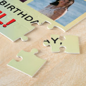 36e Verjaardag: Leuke Regenboog #, Aangepaste Naam Legpuzzel (Zijkant)