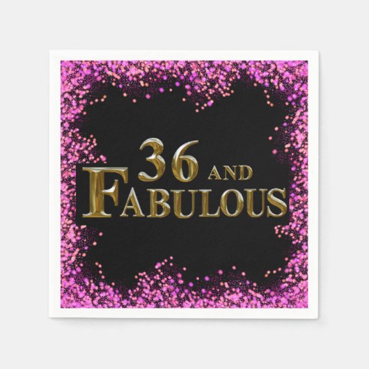 36e verjaardag servet (Voorkant)